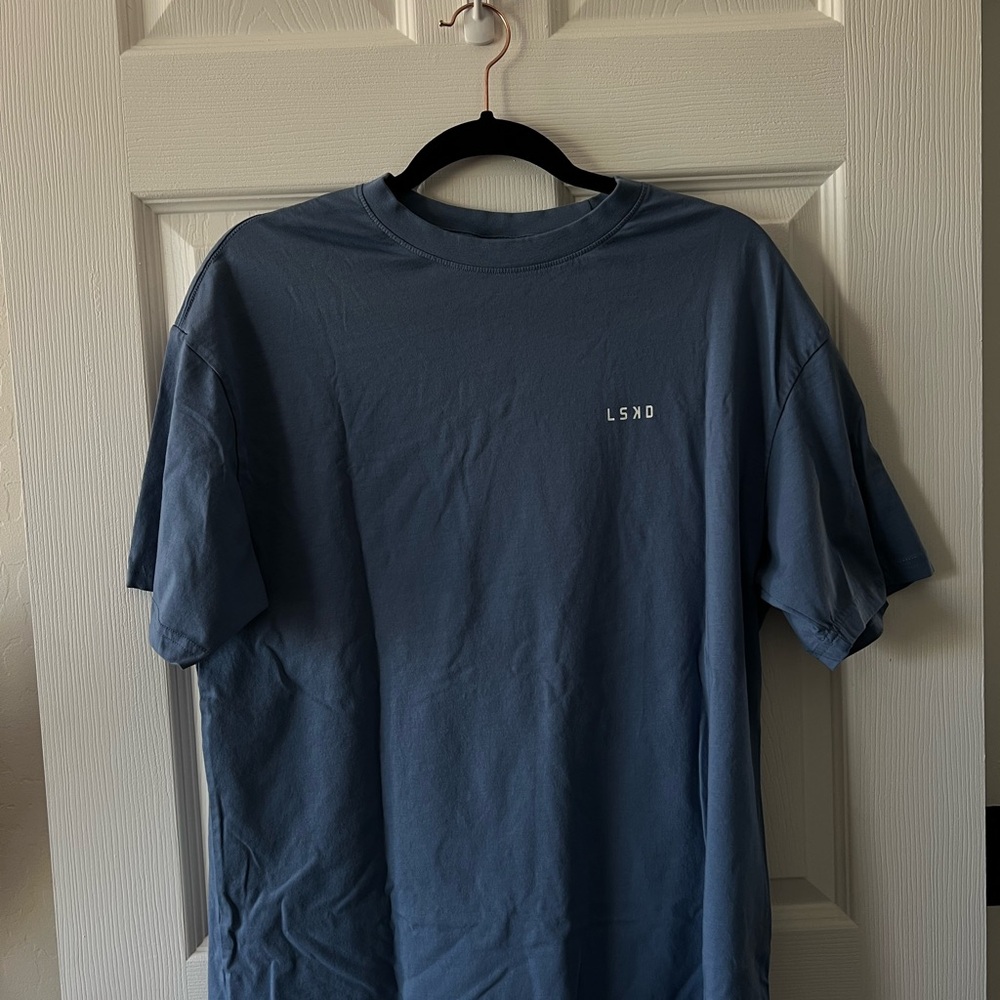 Blue Short Sleeve Tee Relaxed Fit